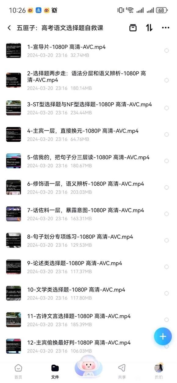 中文系五匪子《高考语文选择题自救课视频21讲》