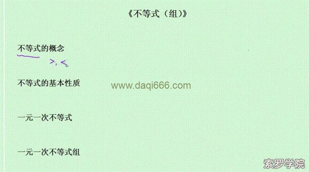 2019索罗学院 中考数学复习全套视频34讲高清视频