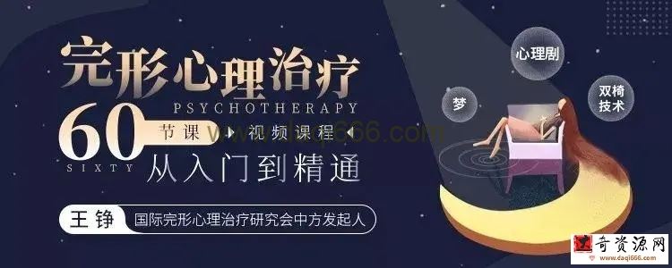 王铮 完形心理治疗：60节课，从入门到精通