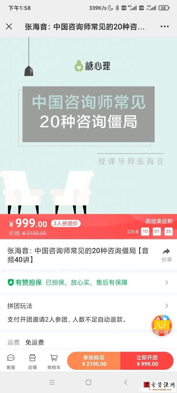 张海音 中国咨询师常见的20种咨询僵局 微课40讲录音+课件