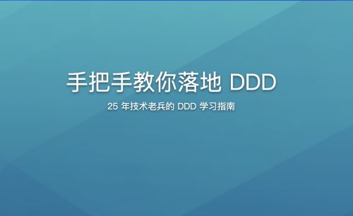 手把手教你落地DDD