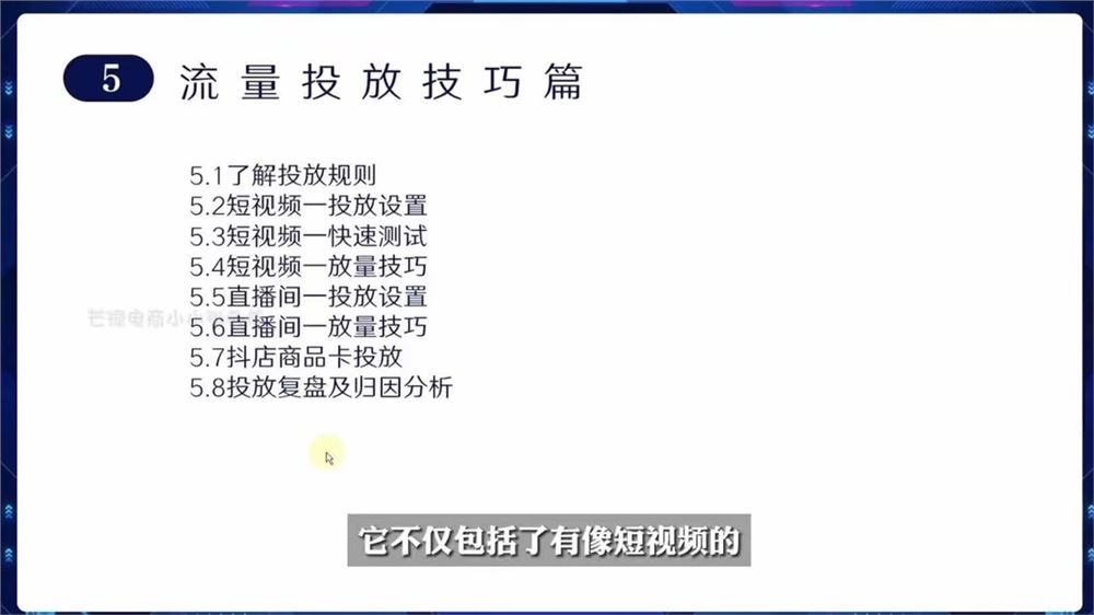 芒禄电商-抖音小店运营全域电商课 小店运营技术，全域电商运营 限时39.9????会员免费