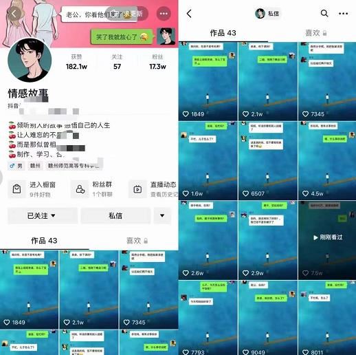 【短视频抖店蓝海暴利区】 【015 情感故事对话号教学，手机操作，吸粉能力超强的起号思路，值得学习】