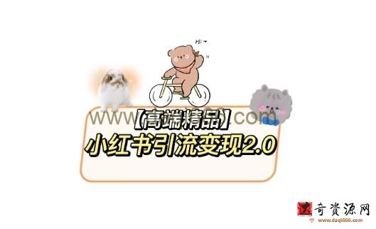 小红书最新引流变现教程，全网最新最详细的视频教程以及素材
