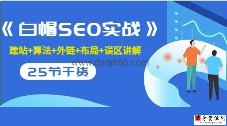 逆冬《白帽SEO实战教程》建站+算法+外链+布局+误区讲解，全程无废话