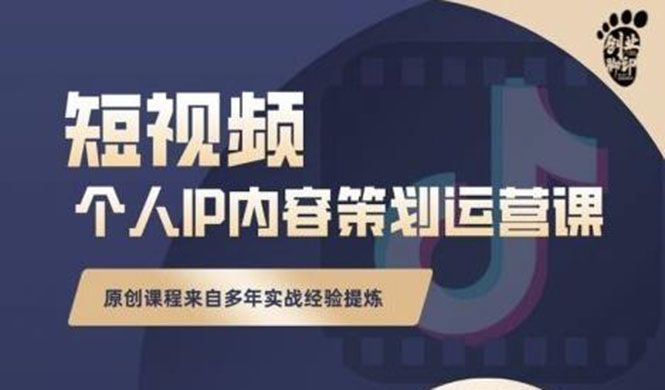 抖音短视频个人ip内容策划实操课