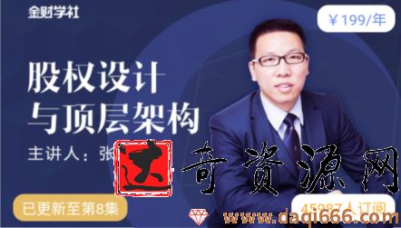 张金宝-股权设计与顶层架构