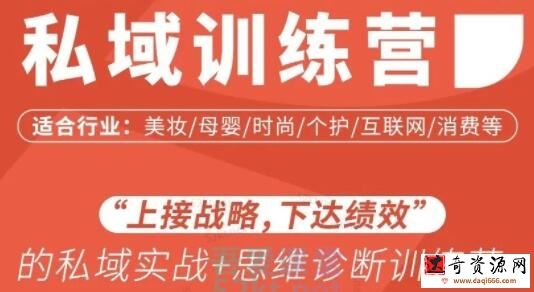 女子刀法《私域流量训练营》上接战略，下达绩效的私域实战+思维诊断训练营