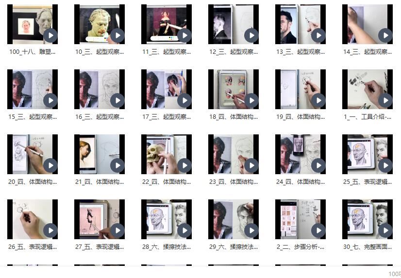 彦谈素描人像专练课2022