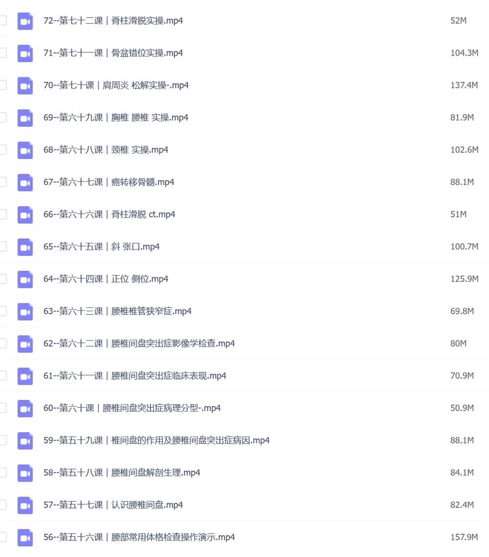 董有康：中医正骨整脊 诊治脊柱病的独门绝技 全72讲
