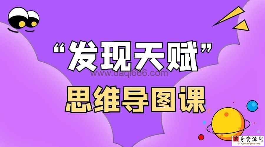 “发现天赋”思维导图课