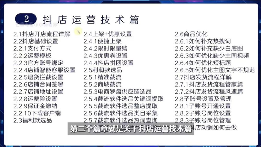芒禄电商-抖音小店运营全域电商课 小店运营技术，全域电商运营 限时39.9????会员免费
