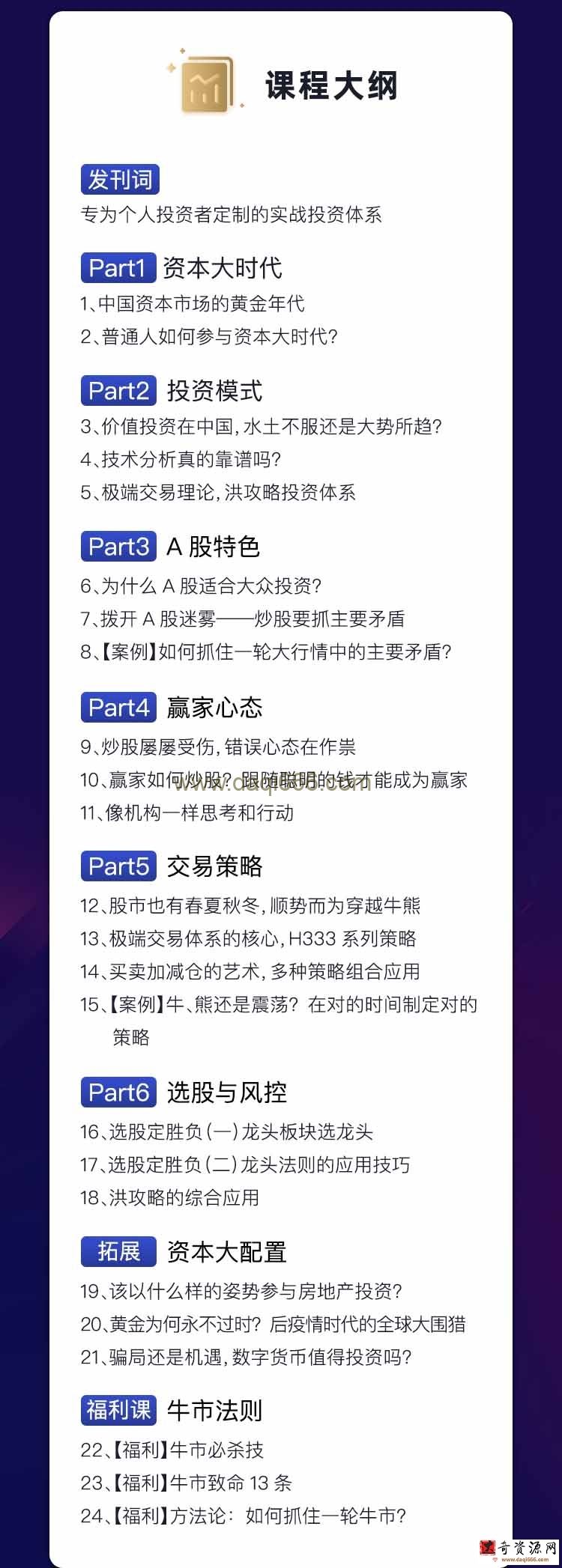 洪榕投资赢家实战指南-专为个人投资者定制的实战投资体系