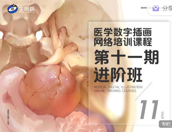 【红包]《医学插画网络班第十一期进阶班】