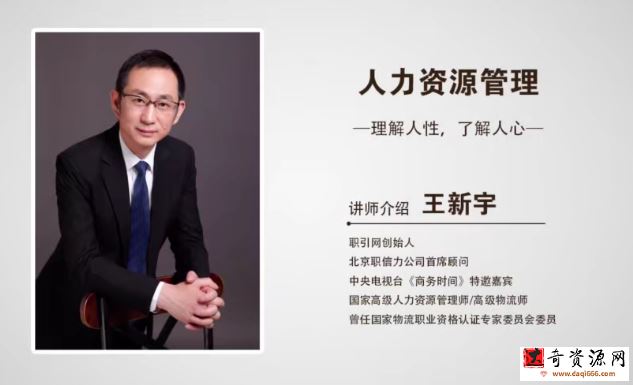 王新宇人力资源管理薪酬与激励