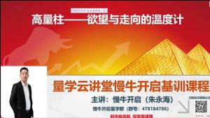 【朱永海】量学云讲堂朱永海慢牛开启-第26期 2021年