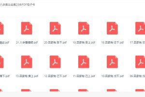 吕家恂八字集议全集23本PDF电子书