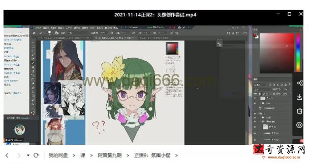 阿策第九期头像班2022年2月结课