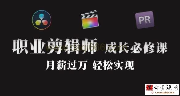 职业剪辑师-成长大班【画质还行有素材】