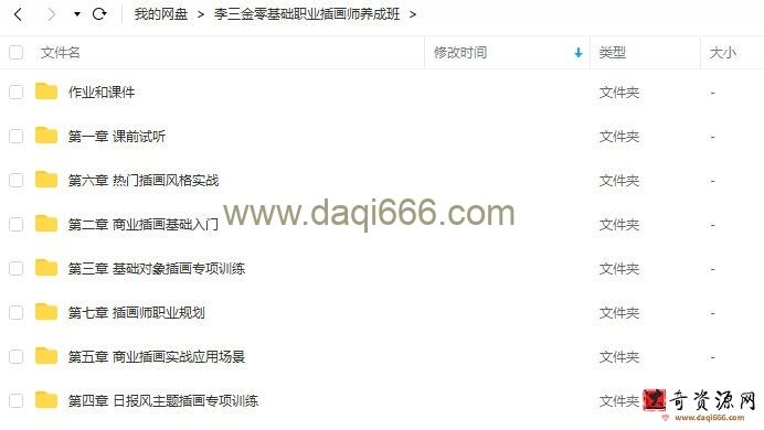 李三金2022年零基础职业插画师养成班【画质高清有课件】