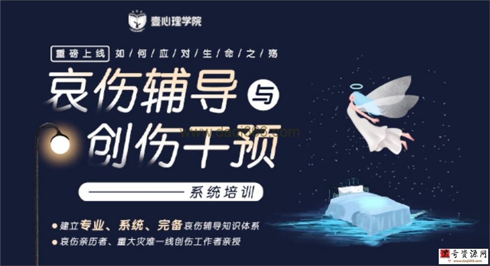 如何应对生命之殇：哀伤辅导与创伤干预系统培训 视频课
