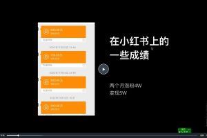 小红书快速起号变现训练营