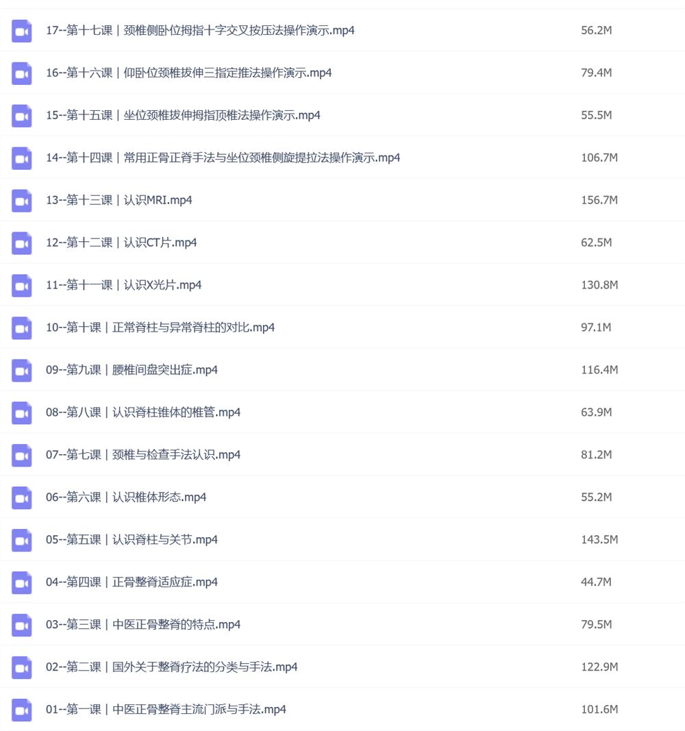 董有康：中医正骨整脊 诊治脊柱病的独门绝技 全72讲