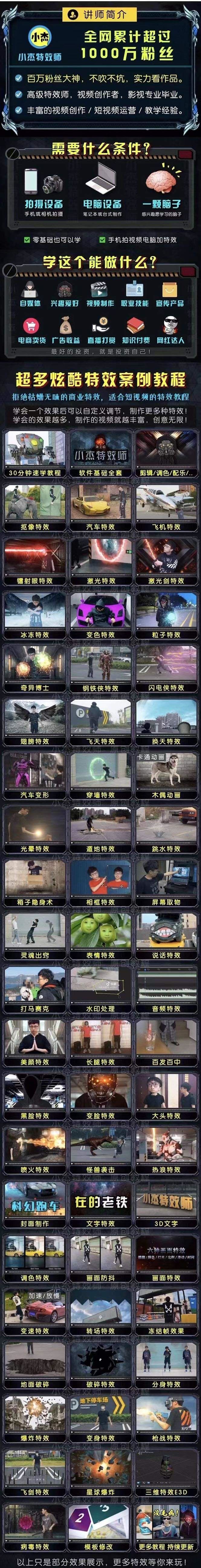 【短视频抖店蓝海暴利区】 【095 《从零快速学特效》软件+教程+素材（快速学习）】