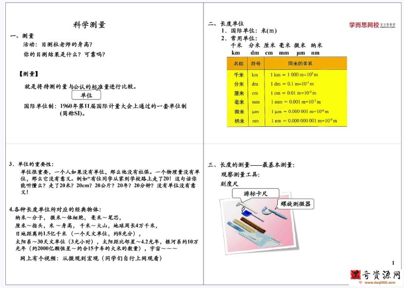 学而思初一科学年卡目标满分班陆巍巍华师大版（47讲）