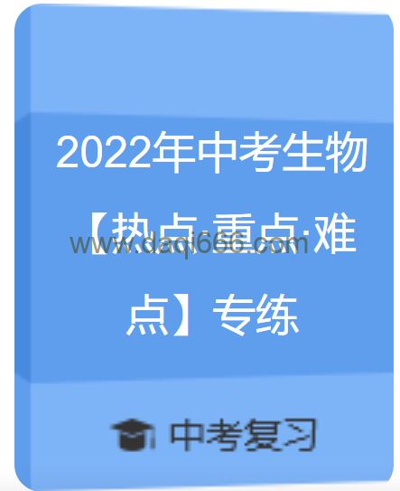 初中生物 2022年中考生物【热点·重点·难点】专练