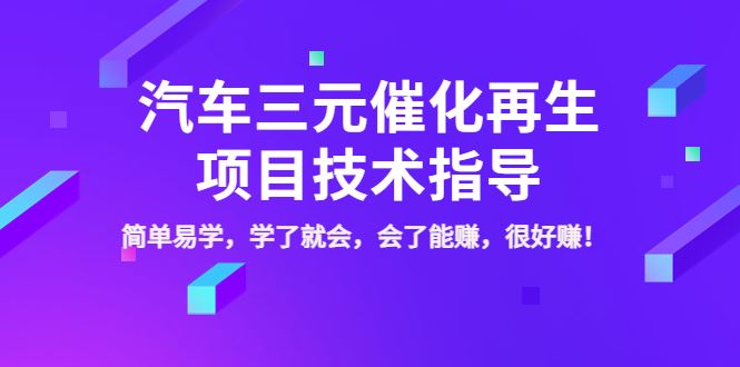 废铁哥汽车三元催化再生项目技术指导