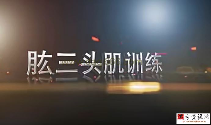 牛男全套健身教学_肱三头