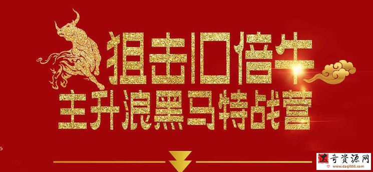 刀哥主升浪黑马特战营