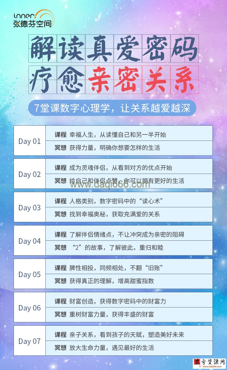 钟缮夤 7堂数字心理学课 解读真爱密码 疗愈亲密关系