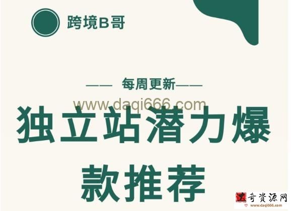 独立站潜力爆款选品推荐，测款出单率高达百分之80