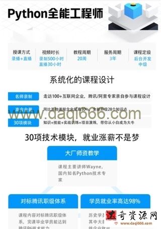马哥Python全栈+爬虫+数据+AI【2022年】