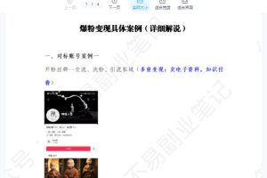 最新AI视频爆粉吸金项目