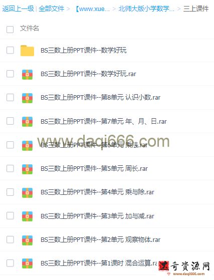 北师大版小学数学一至六年级教案课件（电子课本、教案、PPT课件）