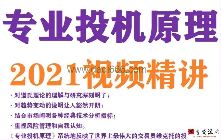 专业投机原理 视频精讲