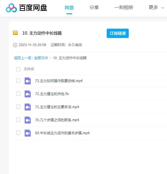 股票入门课程-10主力动作中长线篇