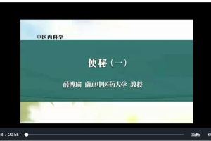 中医内科学：薛博瑜-南京中医药大学（全117讲完整版）