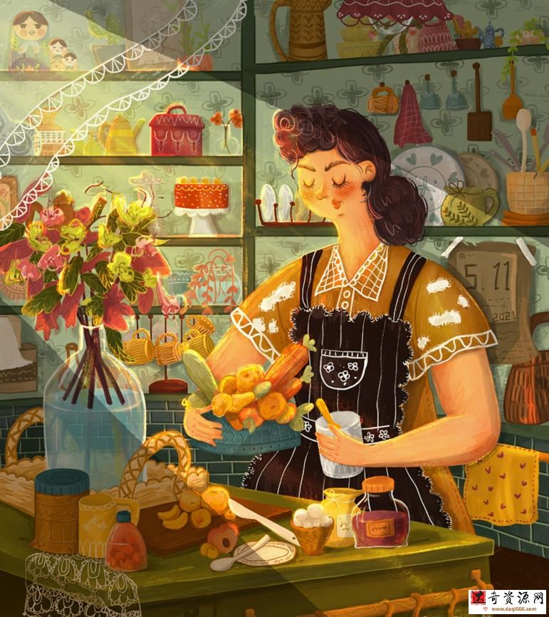 蓝贵莲插画第30期2020年10月结课【画质高清有笔刷课件】