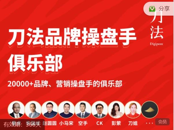 【红包]《刀法-刀法品牌操盘手俱乐部】